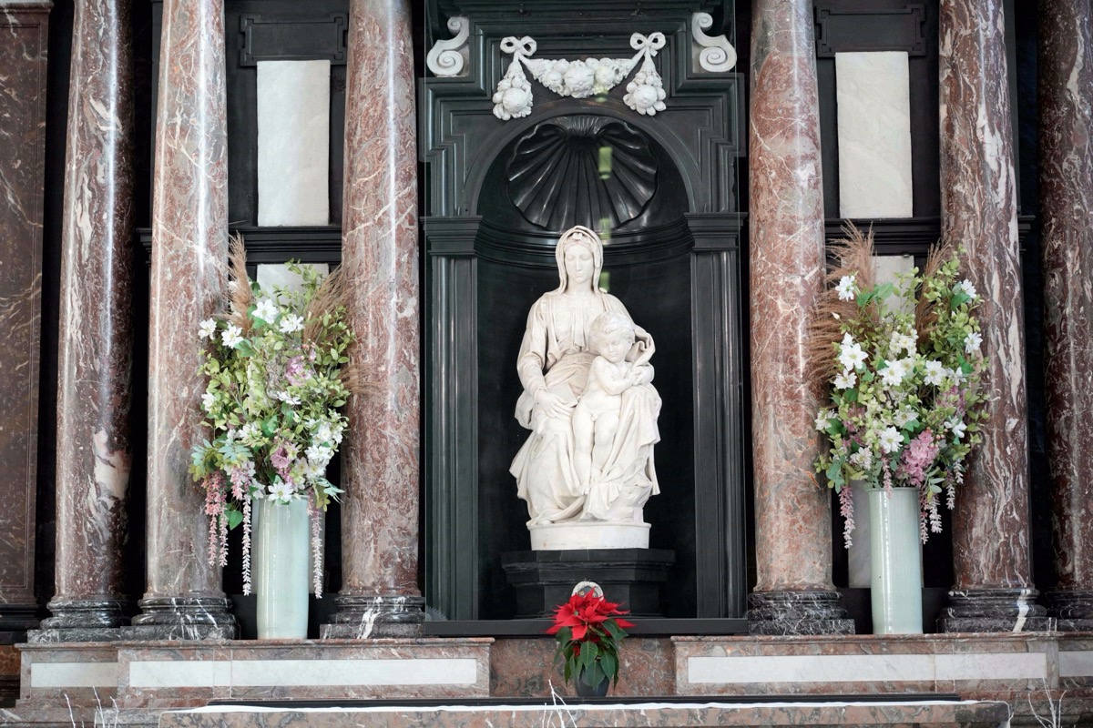 Michelangelo's Madonna of Bruges in the Church of Our Lady