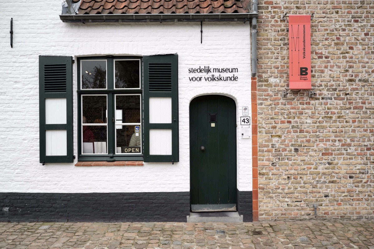 Entrance of the Museum of Folk Life in Bruges